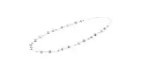 Lange elegante Perlenkette mehrfarbig rund 5-10 mm, 100 cm, Perlen Zirkonia, Gaura Pearls, Estland